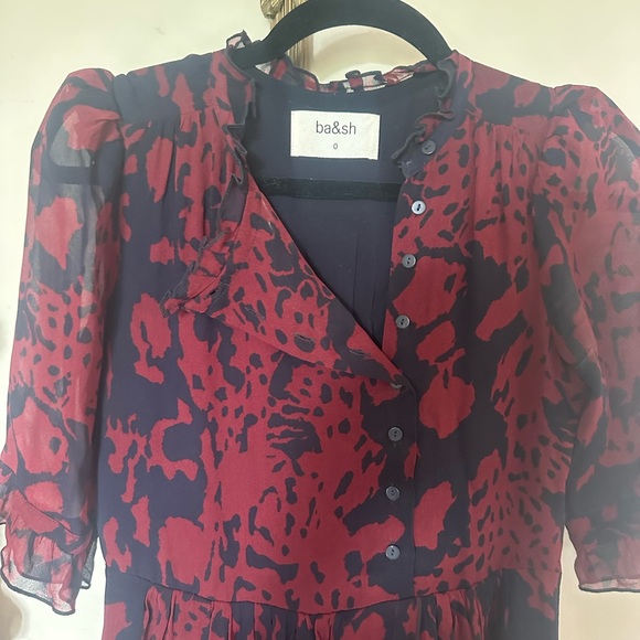 ba&sh MIDI Puff Sleeved Dress - Picture 2 of 11